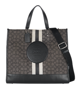 Dempsey Tote, Canvas, Black/Monogram, C8418, S, 3*